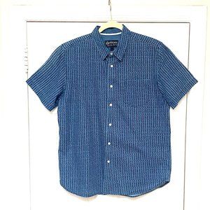 American Rag Men's Blue Short Sleeve Shirt, Size L,